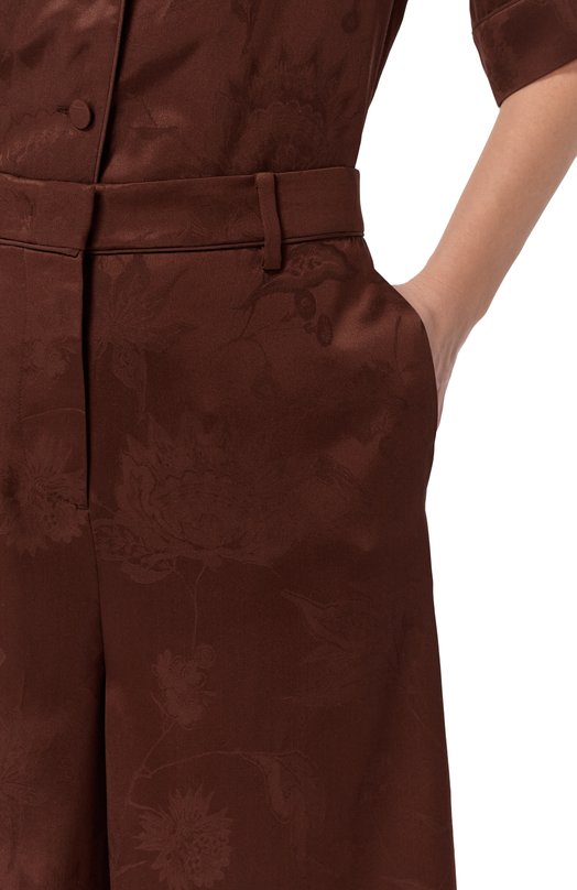 Шелковые шорты MVST M26.2PW.T043/F126 FL0RAL JACQUARD Коричневый  M26.2PW.T043/F126 FL0RAL JACQUARD Фото 5