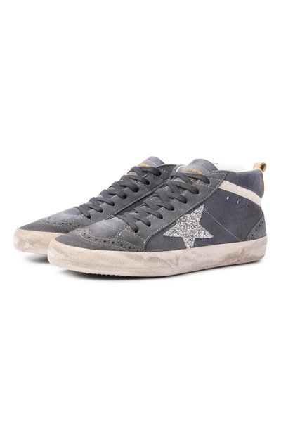 Женские замшевые кеды mid star GOLDEN GOOSE DELUXE BRAND, арт. GWF00122.F007917