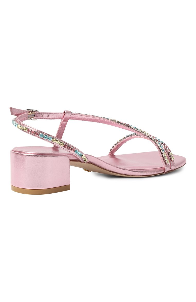 Кожаные босоножки soiree crystal STUART WEITZMAN, арт. SE074, фото 3