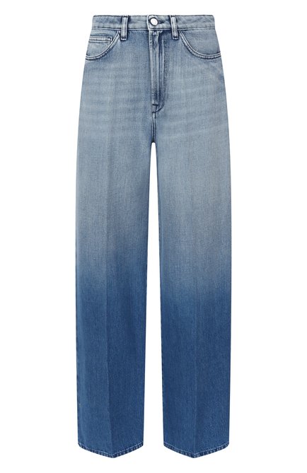 Женские джинсы flip 3X1 синего цвета, арт. 31-W43054-DR1134/FLIP JEAN | Фото 1 (Драгоценные камни: Проставлено; Материал внешний: Хлопок; Длина (брюки, джинсы): Стандартные; Материал сплава: Проставлено)