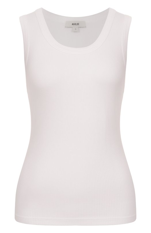 Майка из лиоцелла и хлопка Agolde A73681260 Белый A73681260