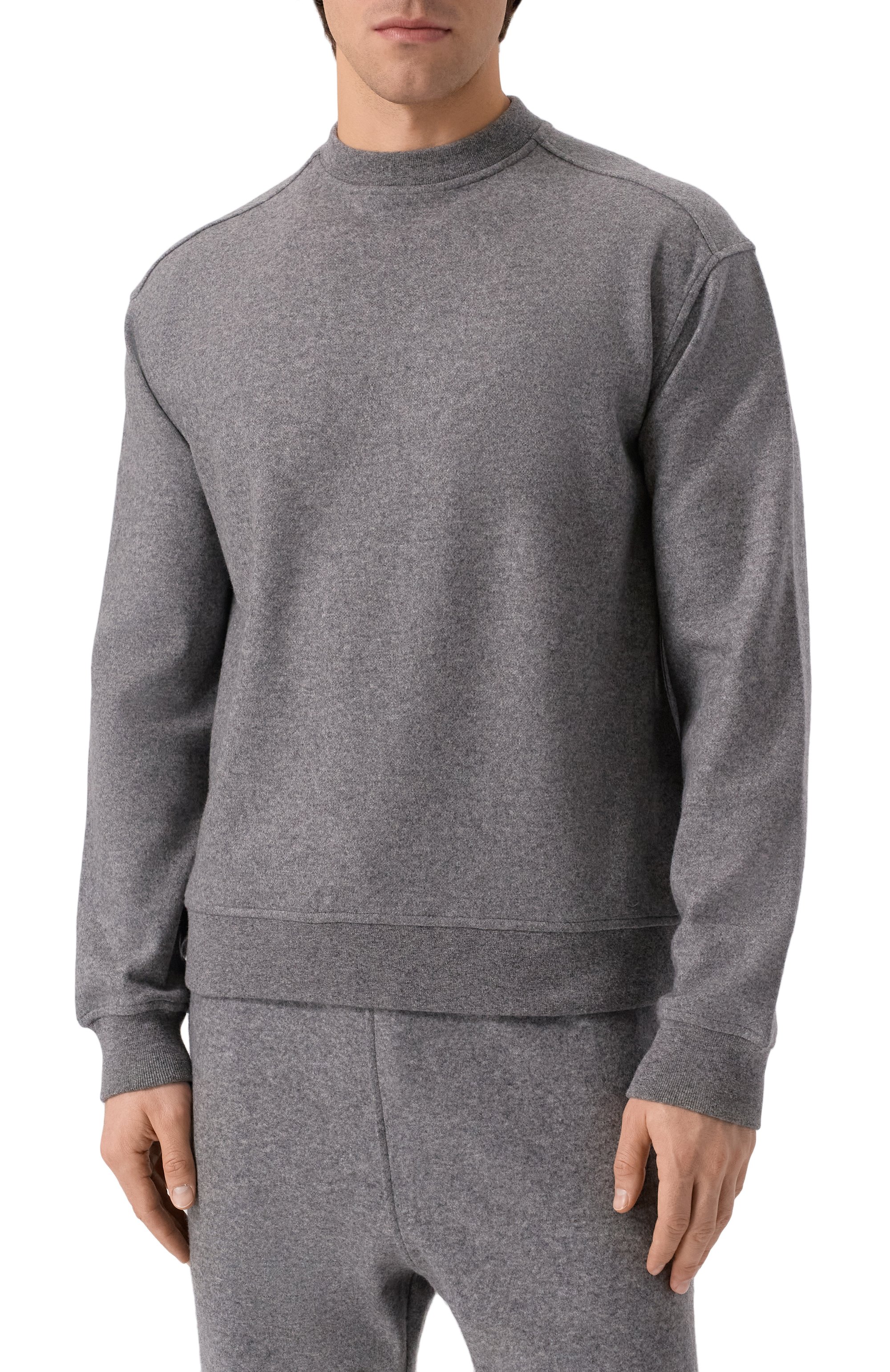 Кашемировый джемпер MVST серого цвета по цене 148500 руб., арт. M25.1MM.H008/J004, фото 3 Кашемировый джемпер MVST, арт. M25.1MM.H008/J004, фото 3