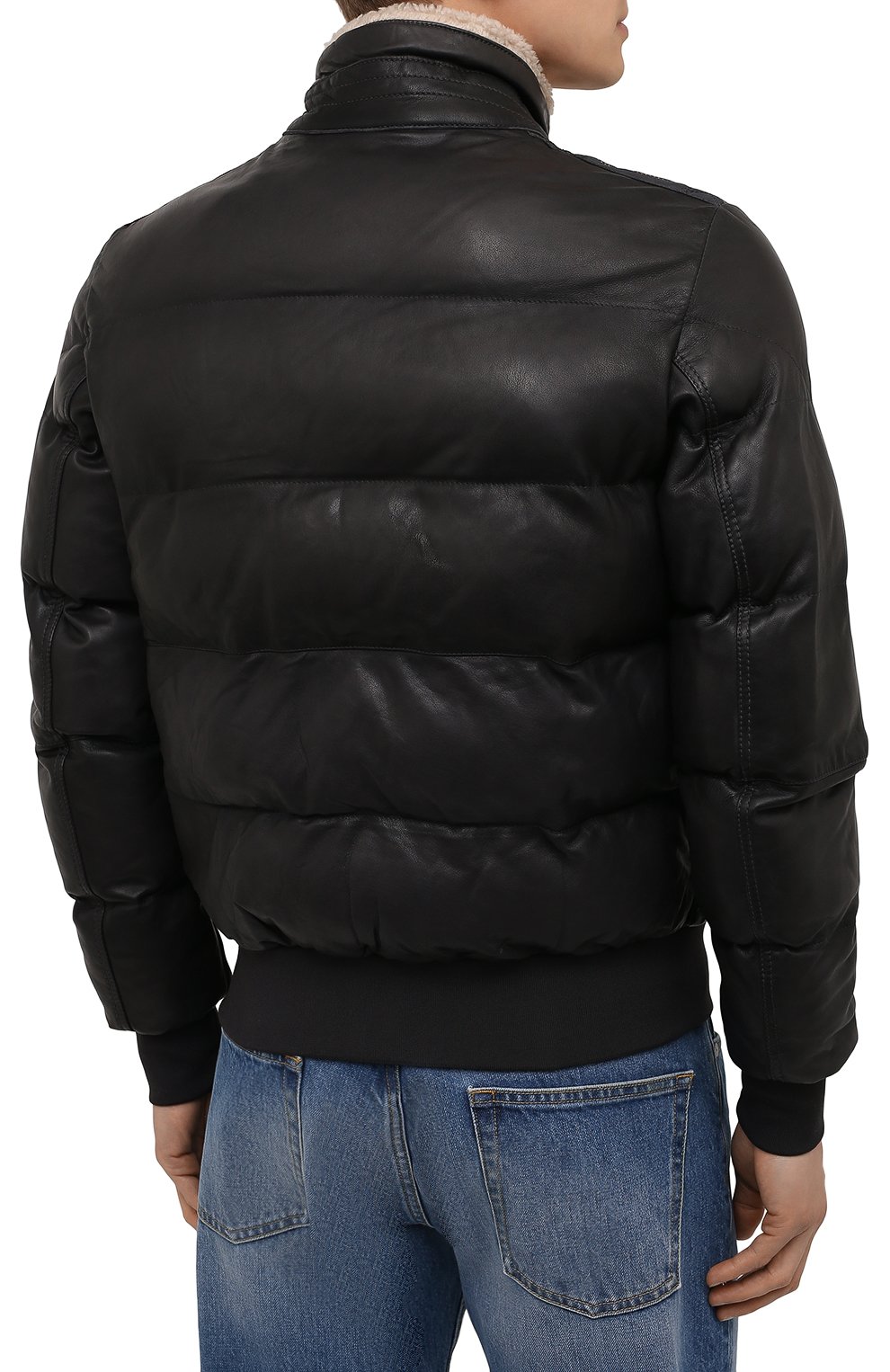 Кожаный бомбер PARAJUMPERS, арт. LE03/ALF LEATHER, фото 4