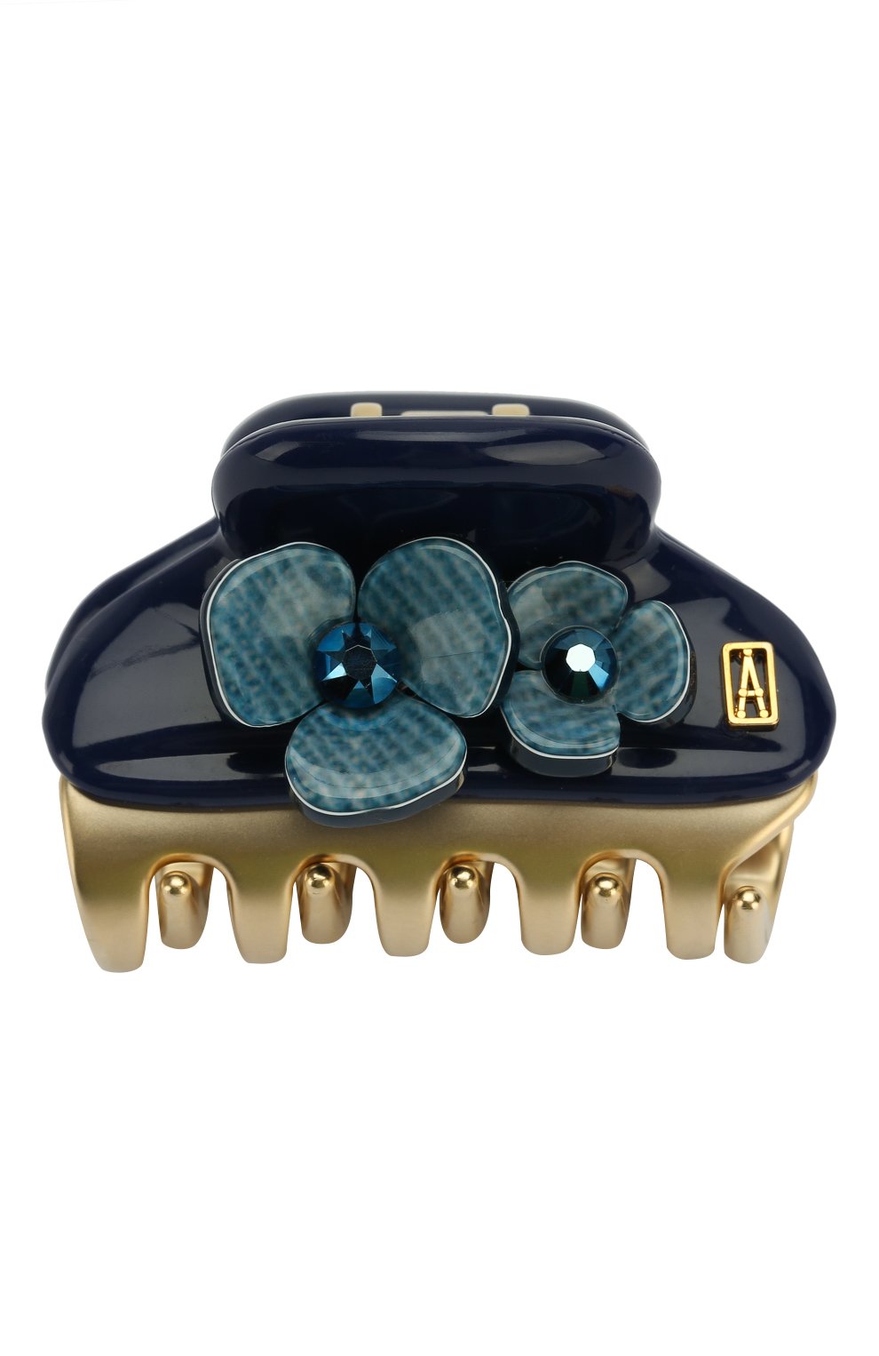 Зажим для волос ALEXANDRE DE PARIS темно-синего цвета по цене 7100 руб., арт. ICC45-14339-53 M, фото 1 Зажим для волос ALEXANDRE DE PARIS, арт. ICC45-14339-53 M, фото 1