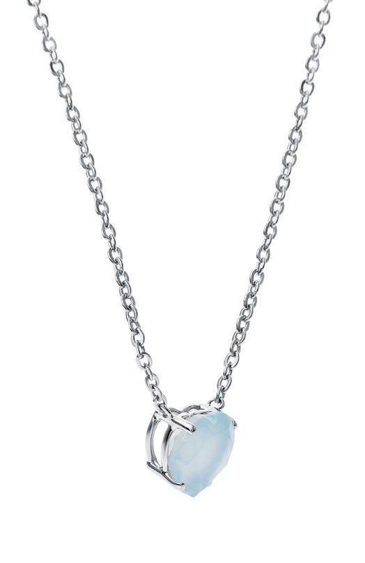 Кулон c агатом Cartoon Hearts Moonka HRT-925SL-NK-AGT-BL Голубой  HRT-925SL-NK-AGT-BL Фото 4