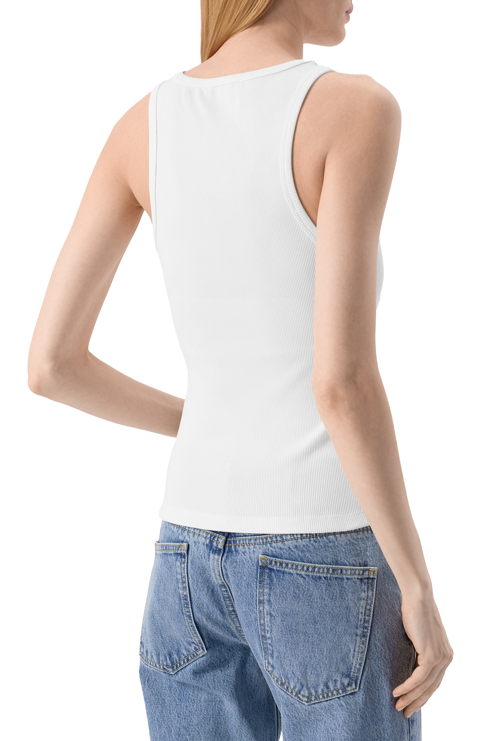 Хлопковая майка M05CH1NO JEANS, арт. J0804/3230, фото 4