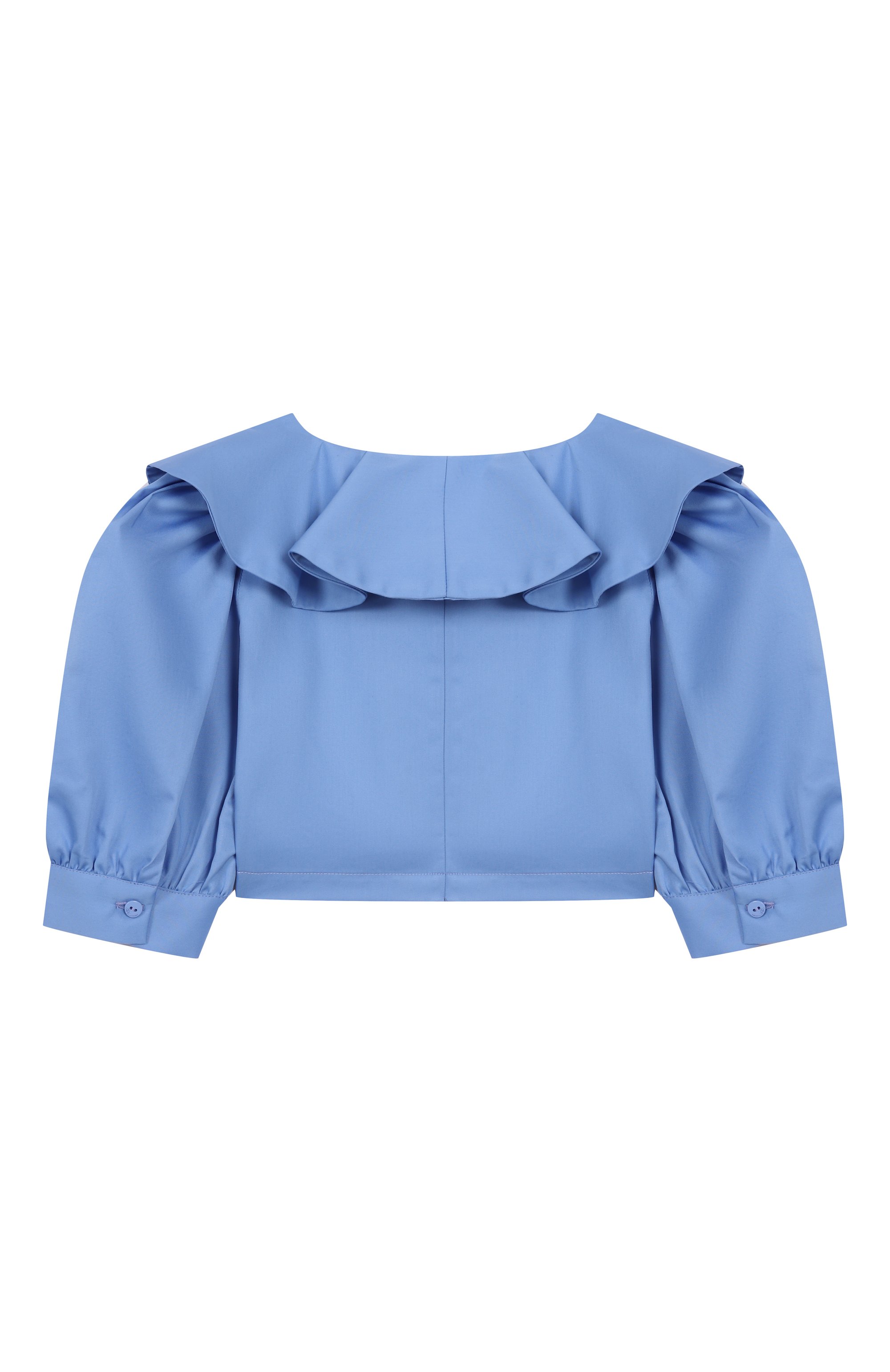 Хлопковая блузка BLUMARINE, арт. BFCA005.0.RA009/6A-12A, фото 2