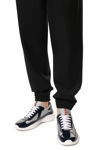 Комбинированные кроссовки PRADA, арт. 4E3400-ASZ-F0FJT, фото 3