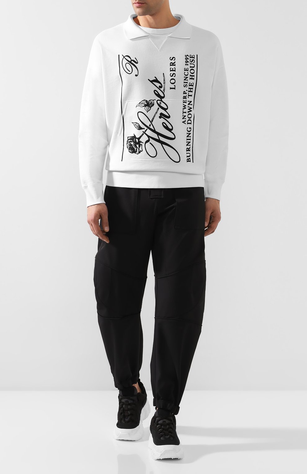 Хлопковый свитшот RAF SIMONS, арт. 192-170A-19004, фото 2