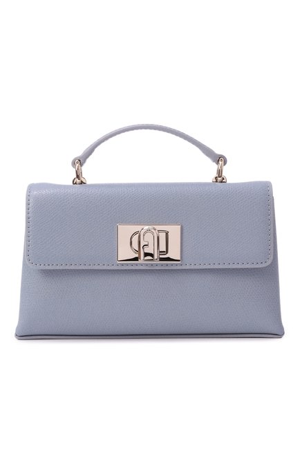 Женская сумка furla 1927 FURLA голубого цвета, арт. WE00423/ARE000 | Фото 1 (Материал: Натуральная кожа; Драгоценные камни: Проставлено; Материал сплава: Проставлено; Ремень/цепочка: На ремешке; Размер: mini)