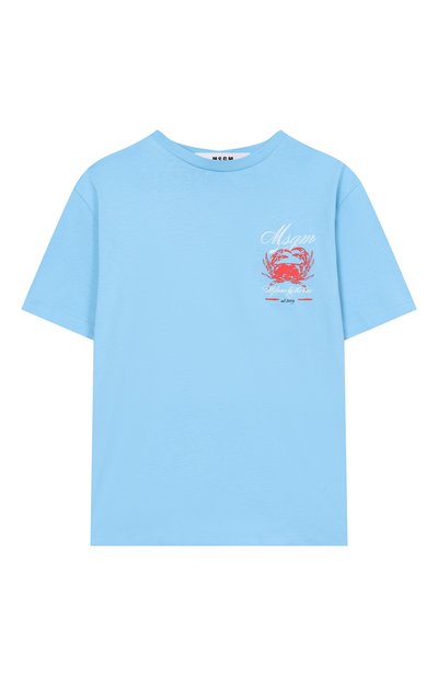 Хлопковая футболка MSGM KIDS, арт. S6MSJBTH291