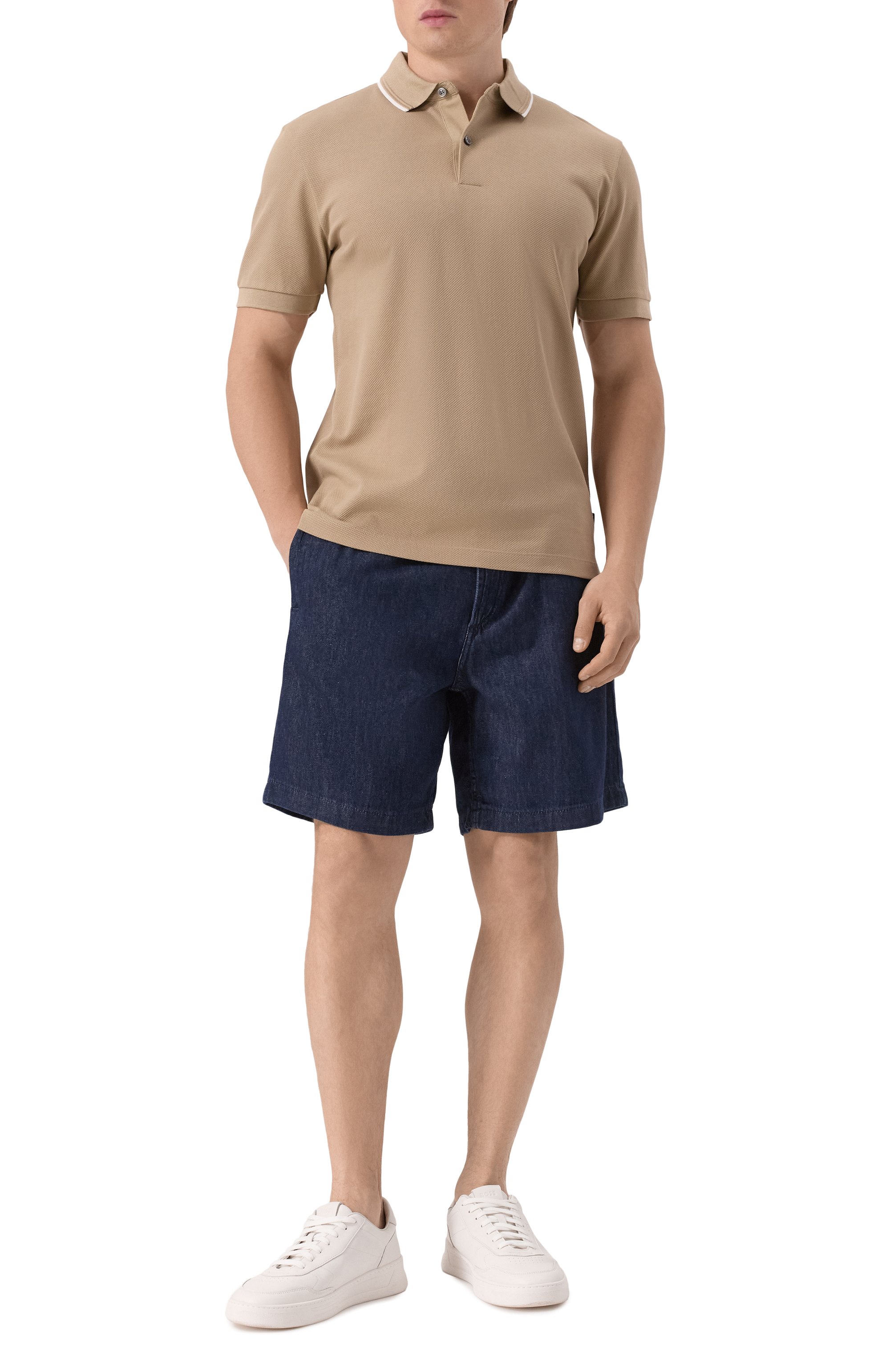 Хлопковое поло BOSS, арт. 50527650, фото 2