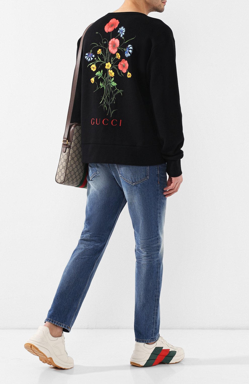 Хлопковый свитшот GUCCI, арт. 475532/XJALE, фото 2