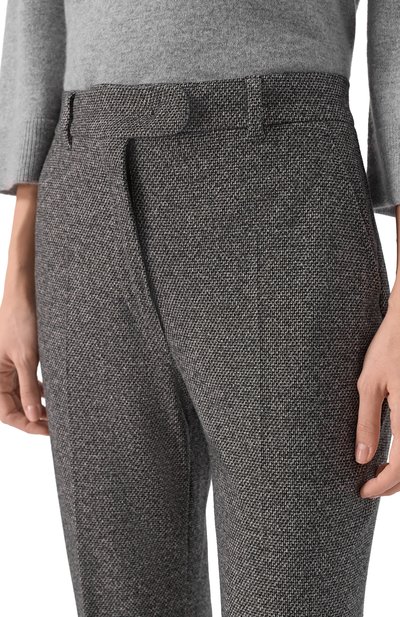 Брюки из хлопка и вискозы MAX MARA STUDIO серого цвета по цене 33750 руб., арт. NEGUS, фото 5 Брюки из хлопка и вискозы MAX MARA STUDIO, арт. NEGUS, фото 5