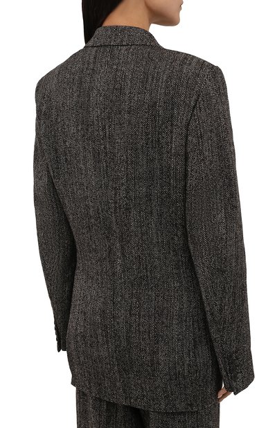 Шерстяной жакет DRIES VAN NOTEN серого цвета по цене 131000 руб., арт. 212-010428-3040, фото 4 Шерстяной жакет DRIES VAN NOTEN, арт. 212-010428-3040, фото 4
