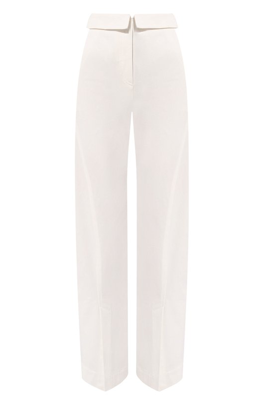 

Хлопковые брюки Alberta Ferretti, Белый