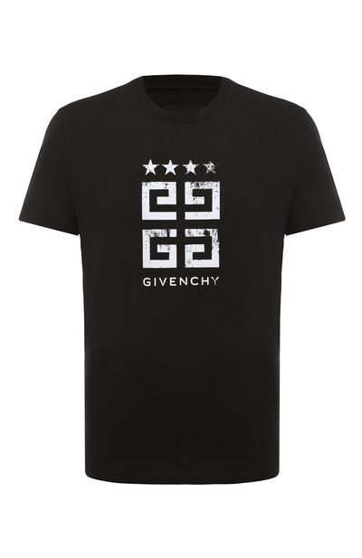 Мужская хлопковая футболка GIVENCHY, арт. BM716G3YEL