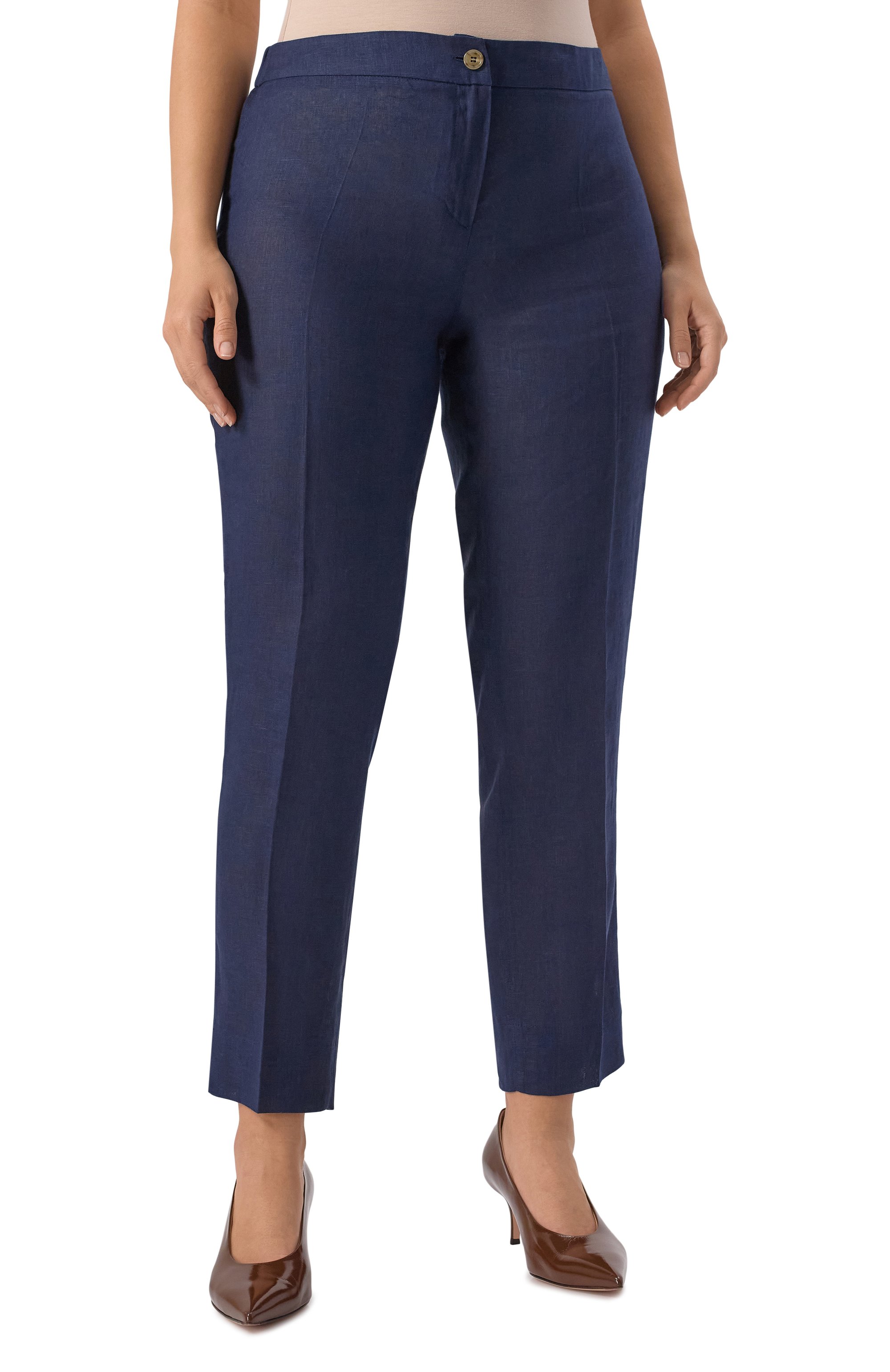 Льняные брюки PERSONA BY MARINA RINALDI, арт. ANG0L0, фото 3