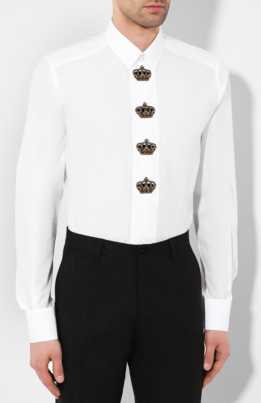 Хлопковая сорочка DOLCE & GABBANA, арт. G5HH6Z/FU5K9, фото 3