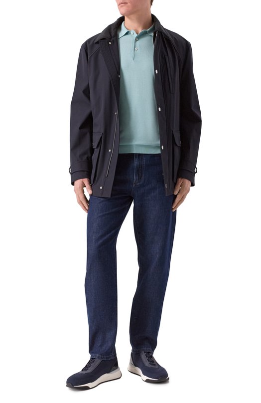 Комбинированные кроссовки Innova Santoni MBIG21601BINNH0D Синий  MBIG21601BINNH0D Фото 2