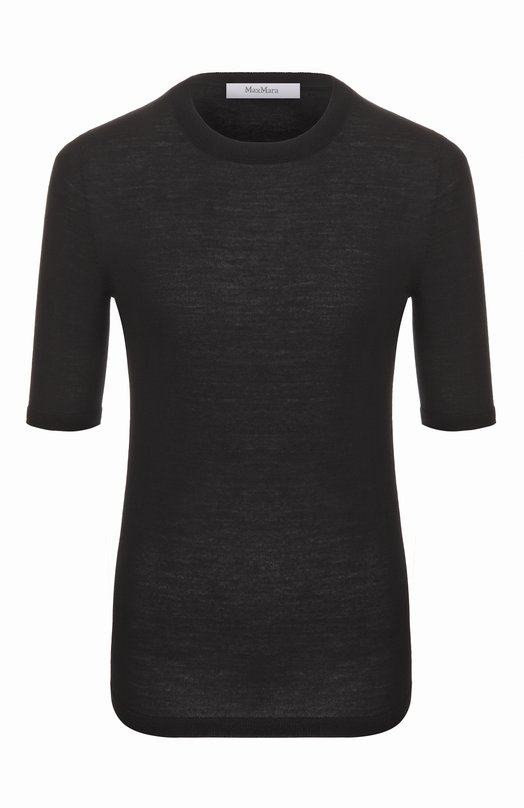 Шерстяной пуловер Max Mara GERIC0 Чёрный GERIC0