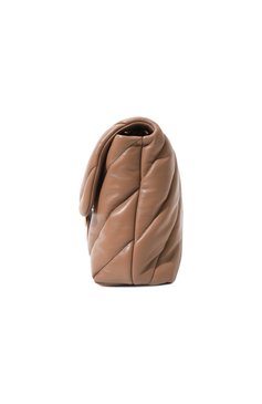Женская сумка love puff PINKO бежевого цвета, арт. 100037/A0F2 | Фото 4 (Размер: medium; Материал: Натуральная кожа; Материал сплава: Проставлено; Ремень/цепочка: На ремешке; Драгоценные камни: Проставлено)