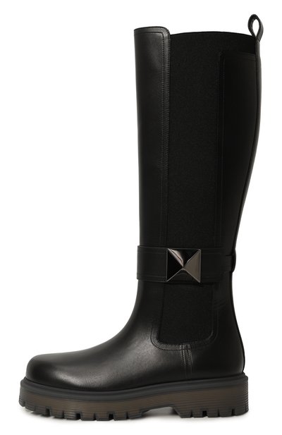 Кожаные сапоги one stud VALENTINO, арт. 3W2S0HH2IJW, фото 4