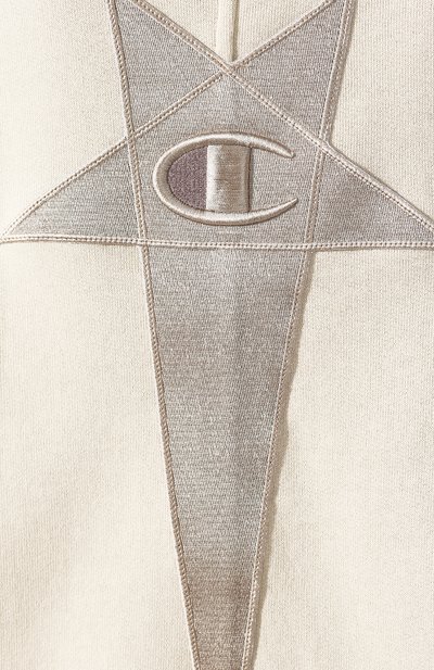 Хлопковое худи rick owens x champion RICK OWENS, арт. CW20S0006/113674, фото 5