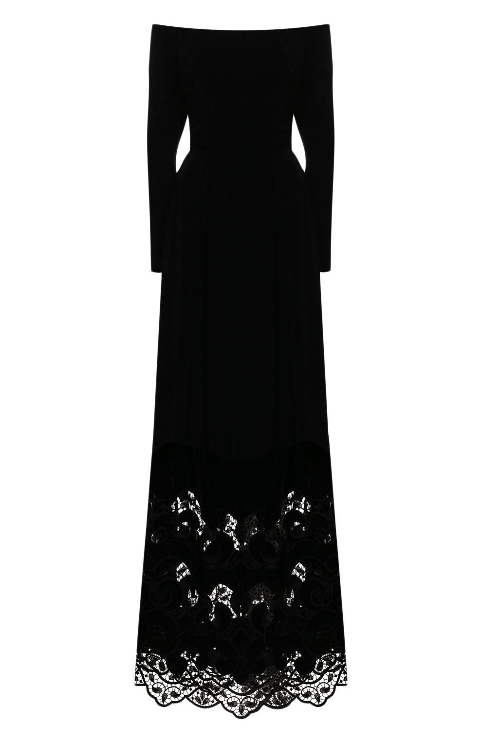 Бархатное платье ELIE SAAB черного цвета по цене 472000 руб., арт. D0429, фото 1 Бархатное платье ELIE SAAB, арт. D0429, фото 1
