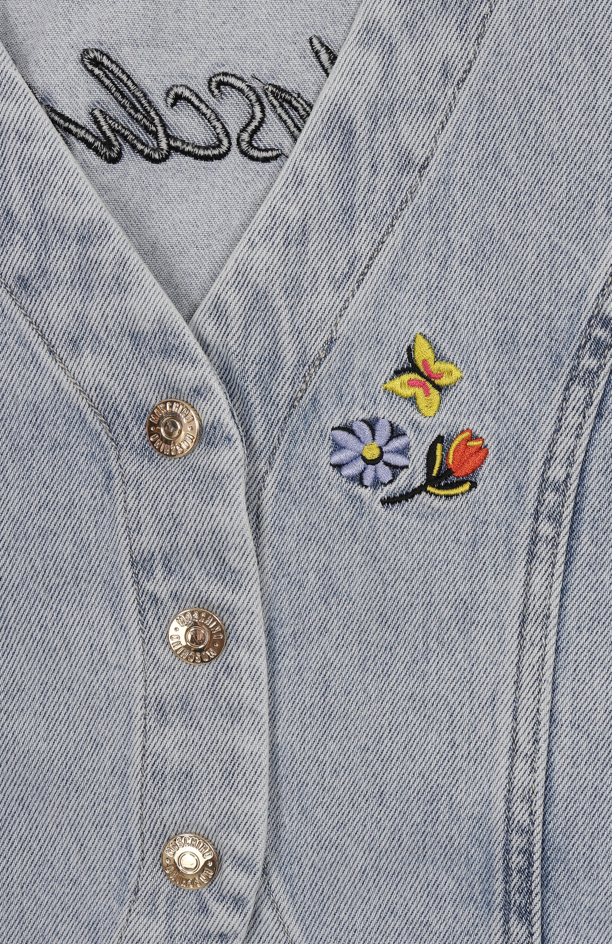 Джинсовый жилет MOSCHINO, арт. HDN000/L0E08/10-14, фото 3