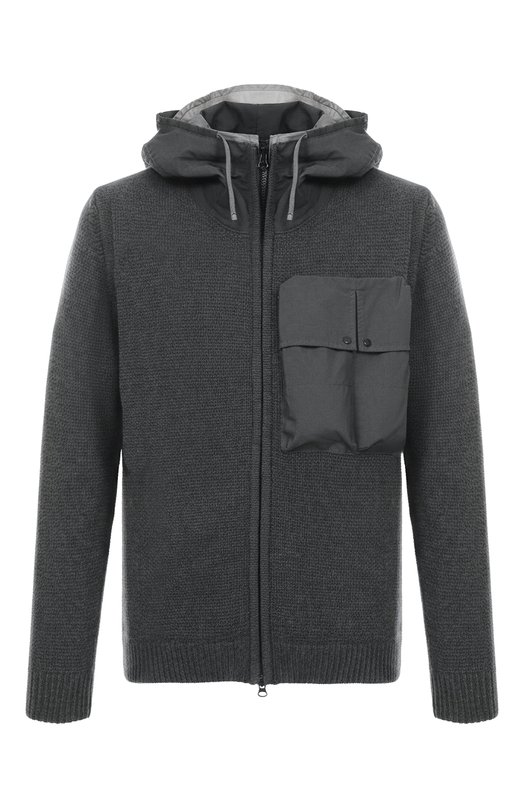 Шерстяной кардиган C.P. Company 19CMKN245A110149M Серый 19CMKN245A110149M