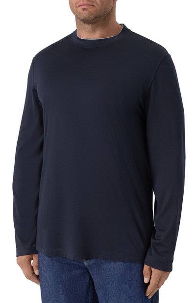 Лонгслив из шелка и хлопка BRUNELLO CUCINELLI, арт. MH8367433W, фото 3