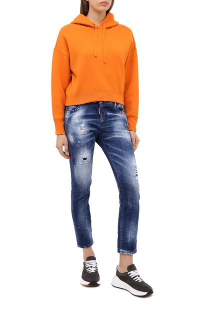 Джинсы DSQUARED2 синего цвета по цене 62150 руб., арт. S75LB0359/S30342, фото 2 Джинсы DSQUARED2, арт. S75LB0359/S30342, фото 2