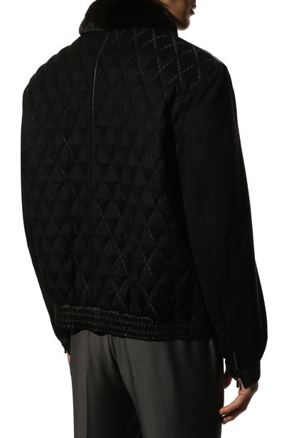 Кашемировый бомбер с воротником из норки ZILLI, арт. MAQ-EVANS-03001/2005, фото 4