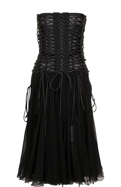 Однотонное платье-бюстье со шнуровкой DOLCE & GABBANA, арт. F68Y2T/FU1AT, фото 1