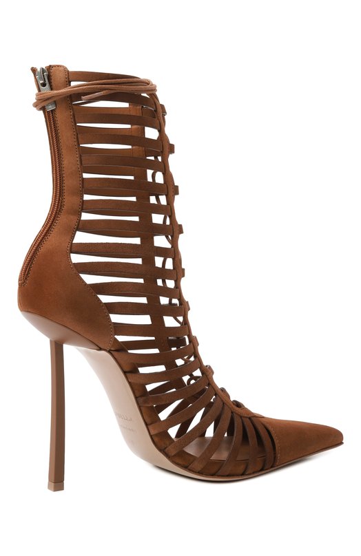 Замшевые ботильоны Cage 120 Le Silla 4320E100BXPPVEP Коричневый  4320E100BXPPVEP Фото 5