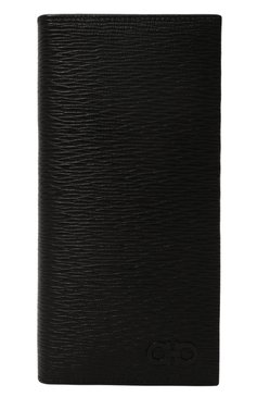 Мужской кожаное портмоне FERRAGAMO черного цвета, арт. 66A069/0733359 | Фото 1 (Нос: Не проставлено; Материал: Натуральная кожа)