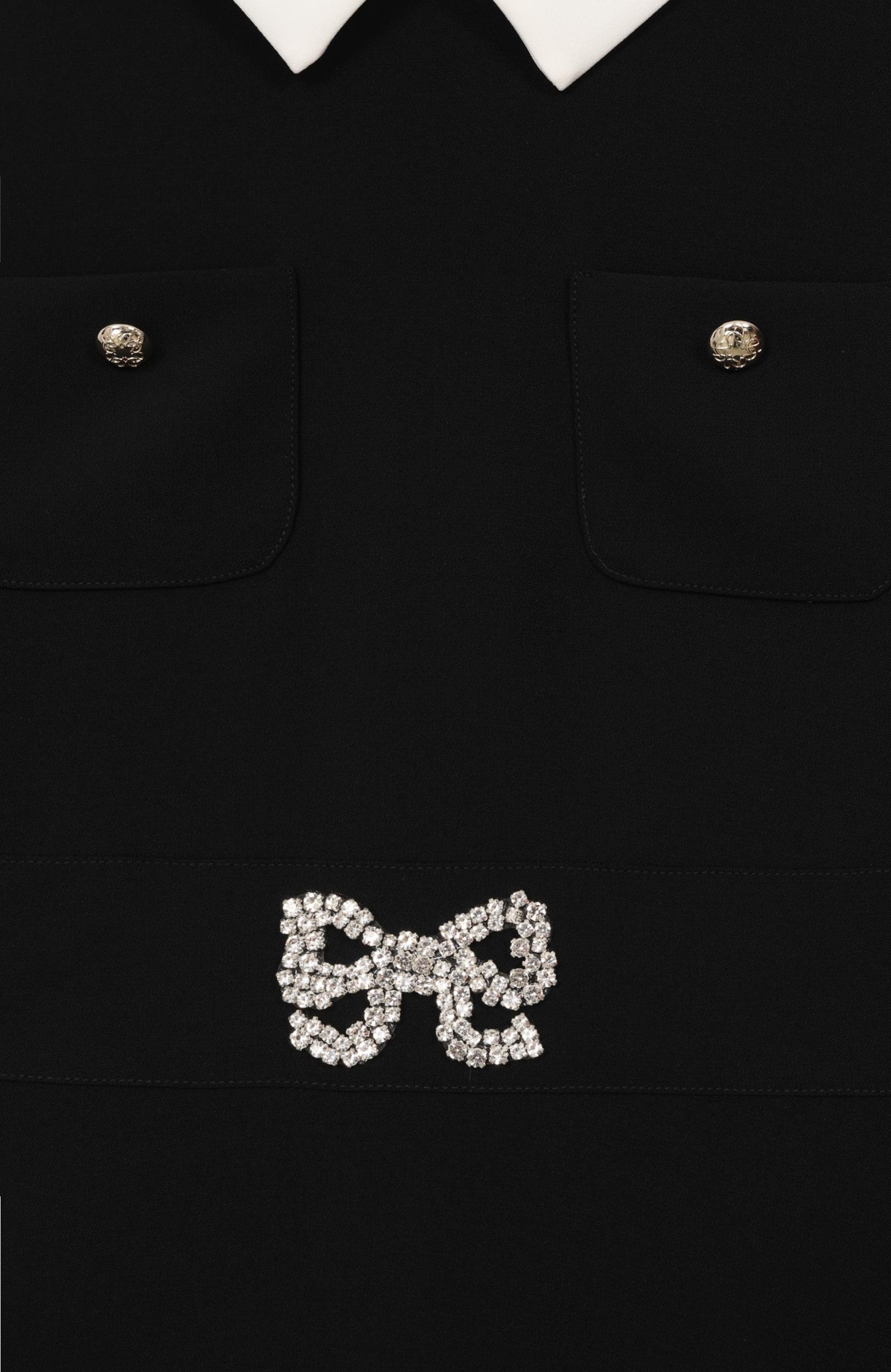 Платье ELIE SAAB JUNIOR черного цвета по цене 79950 руб., арт. EFAB131/TS0802, фото 3 Платье ELIE SAAB JUNIOR, арт. EFAB131/TS0802, фото 3