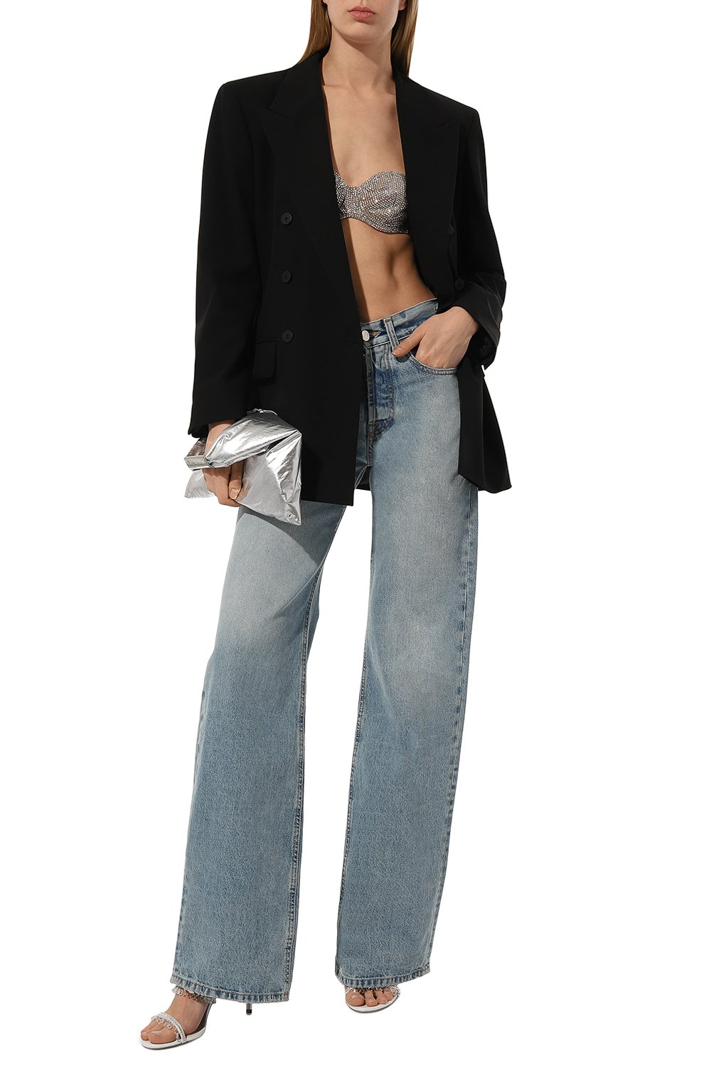 Сумка japanese MM6 серебряного цвета по цене 43450 руб., арт. SB6WD0013/P6420, фото 7 Сумка japanese MM6, арт. SB6WD0013/P6420, фото 7