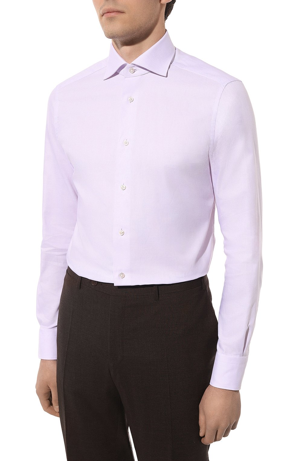 Хлопковая сорочка ZEGNA, арт. 601623A6/9MS0BA, фото 4