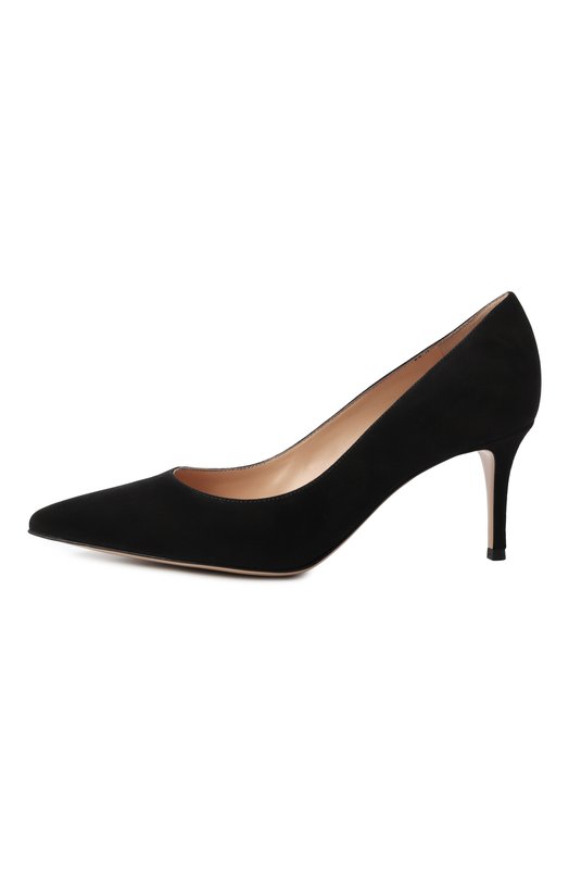 Замшевые туфли Gianvito 70 Gianvito Rossi G26770.70RIC.CAMNER0 Чёрный  G26770.70RIC.CAMNER0 Фото 4