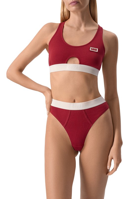 Хлопковые трусы-стринги LIVY 655442427 Красный  655442427 Фото 2