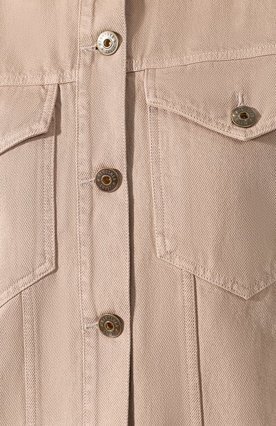 Джинсовая куртка NANUSHKA бежевого цвета по цене 54650 руб., арт. NUSTA_TAUPE_DENIM, фото 5 Джинсовая куртка NANUSHKA, арт. NUSTA_TAUPE_DENIM, фото 5