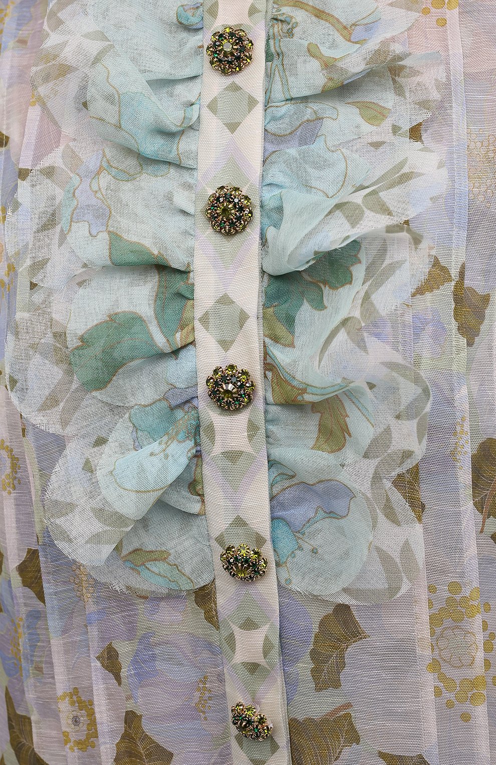 Платье изо льна и шелка ZIMMERMANN, арт. 2366DRHY, фото 5