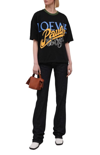 Хлопковая футболка loewe x paula's ibiza LOEWE черного цвета по цене 38550 руб., арт. S616Y22X16, фото 2 Хлопковая футболка loewe x paula's ibiza LOEWE, арт. S616Y22X16, фото 2