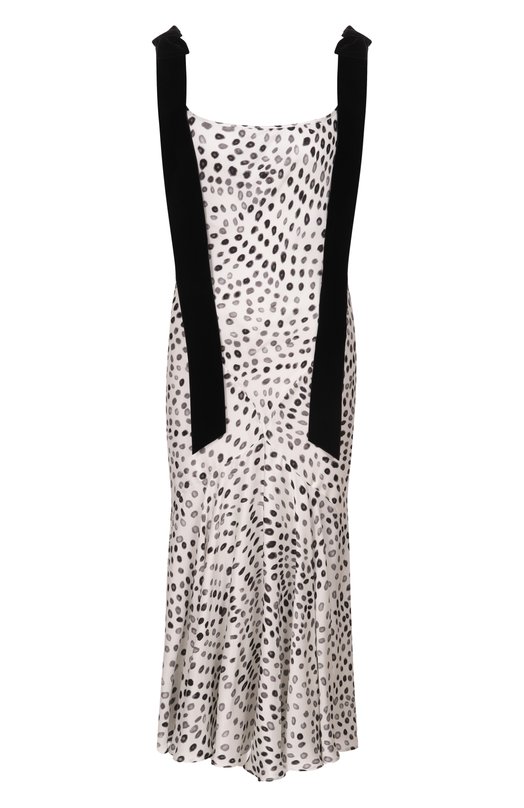 Платье из вискозы и шелка Nina Ricci 26PCR0029/VI0551 Чёрно-белый 26PCR0029/VI0551
