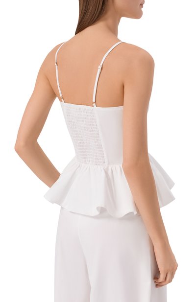 Хлопковый топ DANAME белого цвета по цене 27050 руб., арт. 726SS7842P, фото 4 Хлопковый топ DANAME, арт. 726SS7842P, фото 4