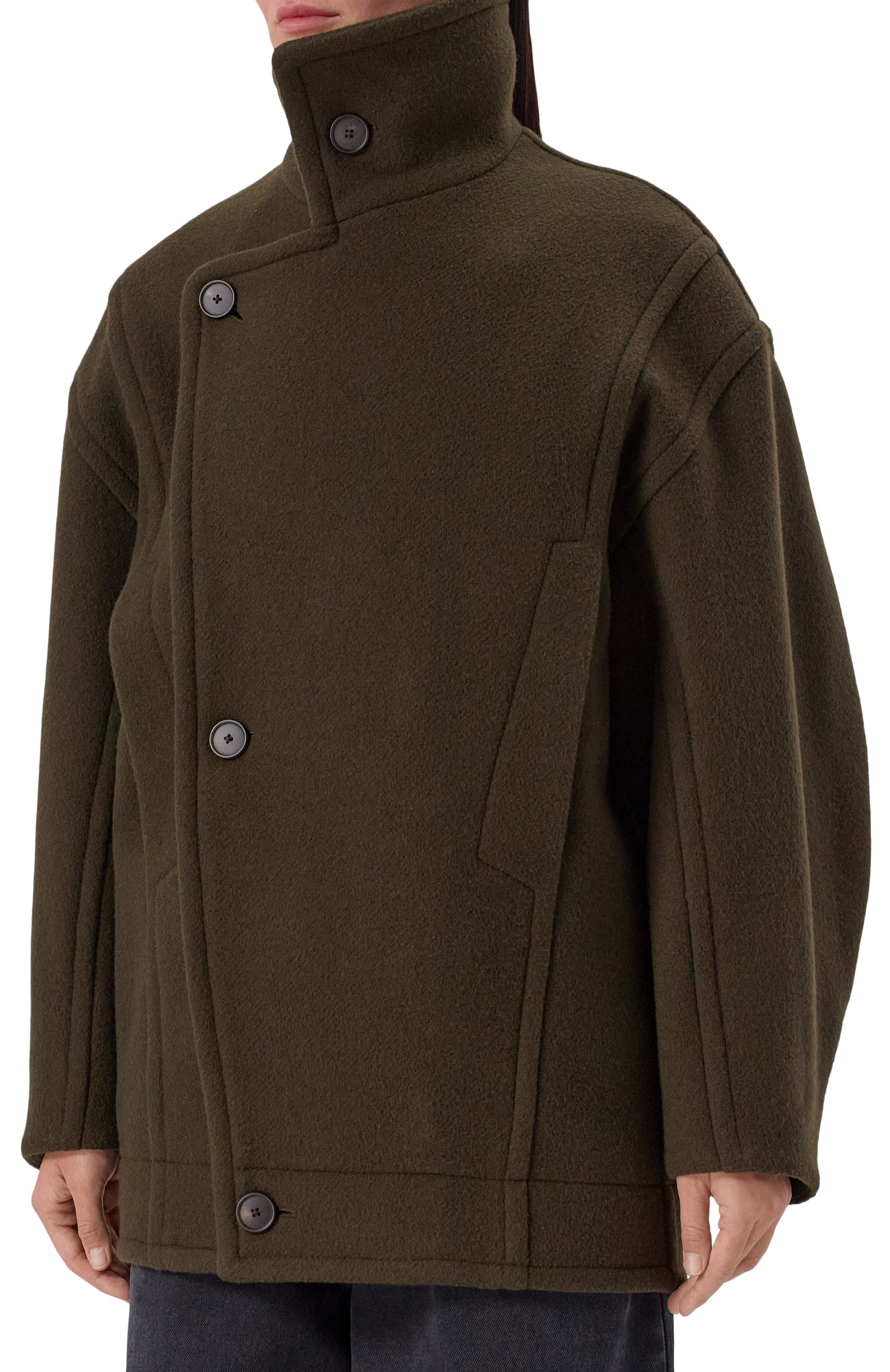 Шерстяное полупальто PETAR PETROV, арт. F25TM3/W00L, фото 3