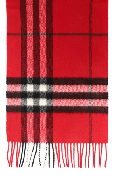 Кашемировый шарф BURBERRY красного цвета по цене 75450 руб., арт. 8112640, фото 4 Кашемировый шарф BURBERRY, арт. 8112640, фото 4