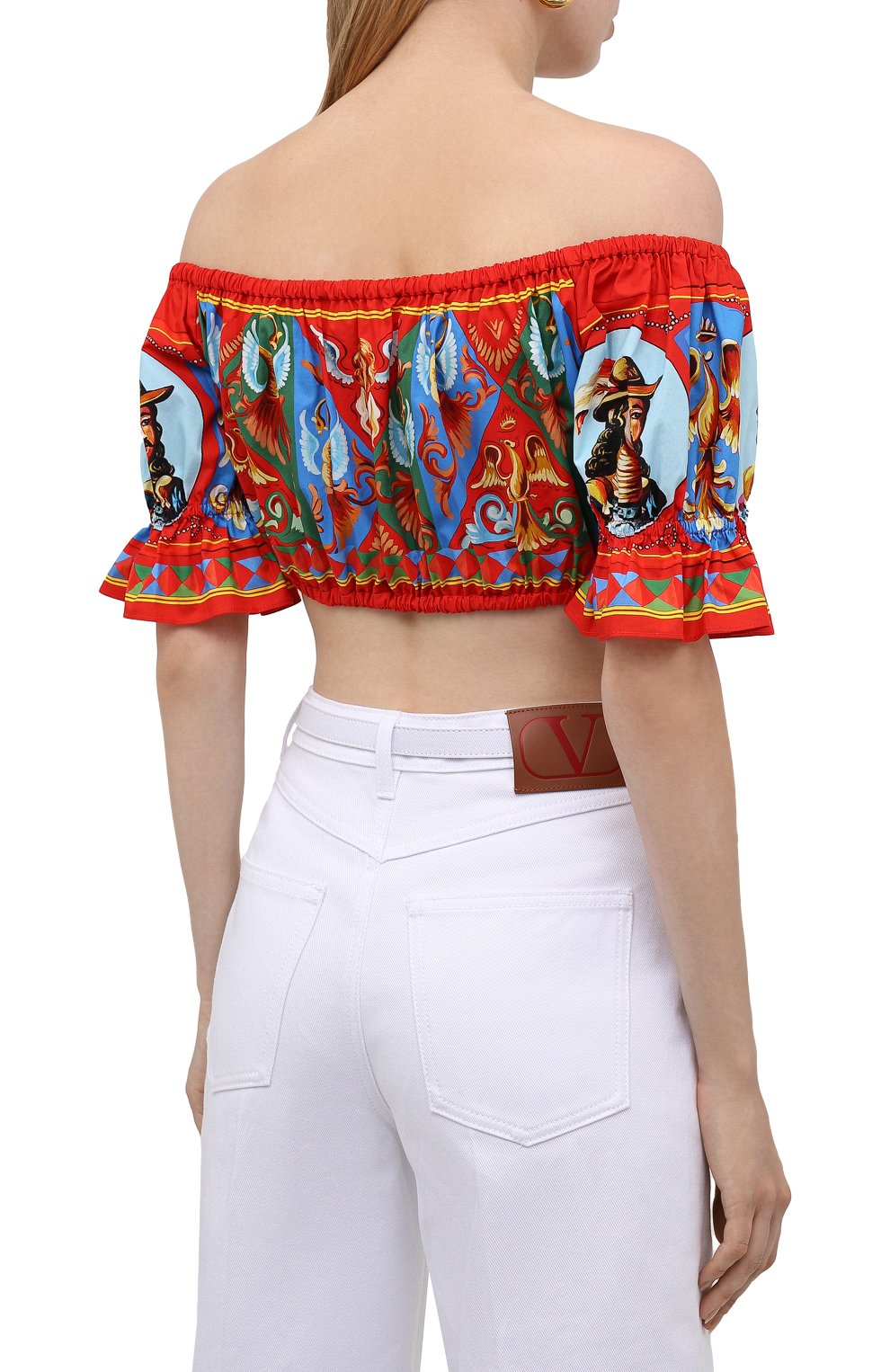 Хлопковый топ DOLCE & GABBANA, арт. F7U66T/GDS11, фото 4